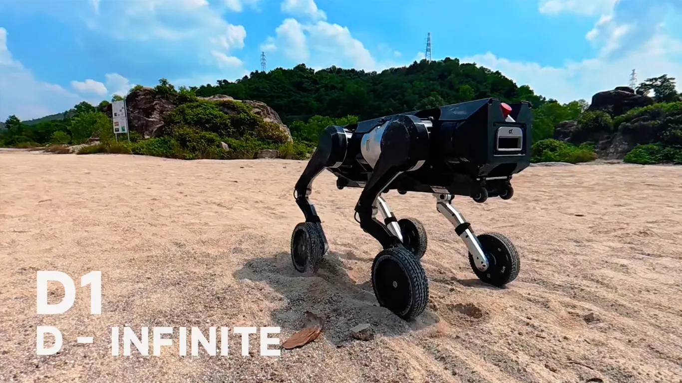D1 D infinite worlds first fully modular embodied intelligent robot